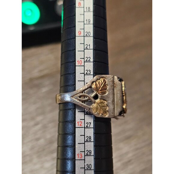 925 Sterling Silver Onyx Gem Eagle Signet Ring Size 11 - 9.85g - Picture 2 of 5